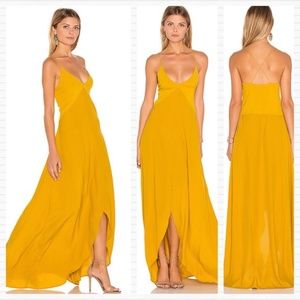Revolve SWF Isabella Dress in Old Mustard